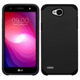 thumbnail image 1 of LG X Power 2 Case, Dual Layer Protective Hybrid Armor Defender Case With [Premium Screen Protector] (Black), 1 of 2