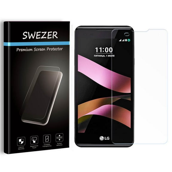 LG X Style [3-Pack] SWEZER Tempered Glass Screen Protector, Anti-Scratch, Anti-Bubble, Anti-Chip Edge