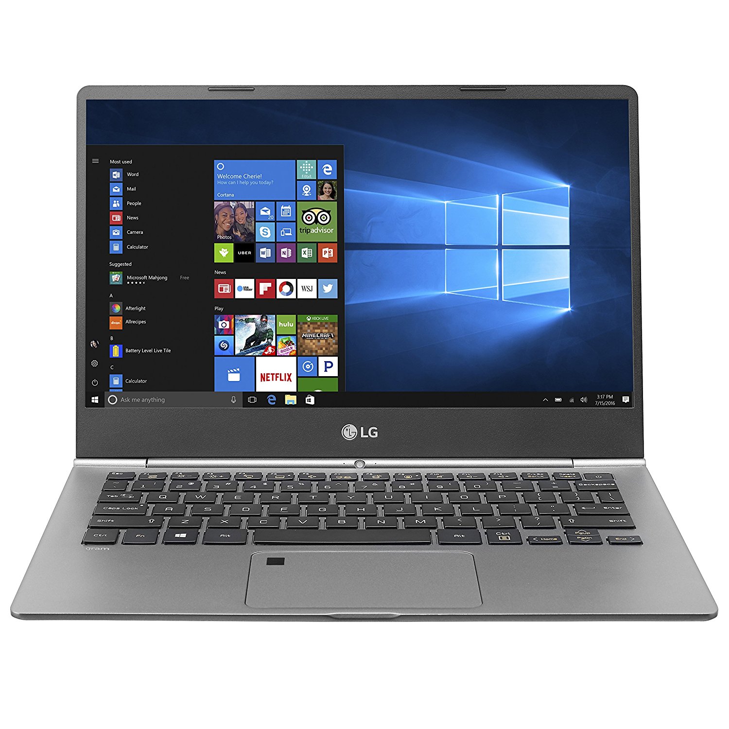 LG gram 13" FHD Ultra-light Multi-Touch Notebook Intel i5-7200U, 8GB RAM, 256GB SSD - image 1 of 8