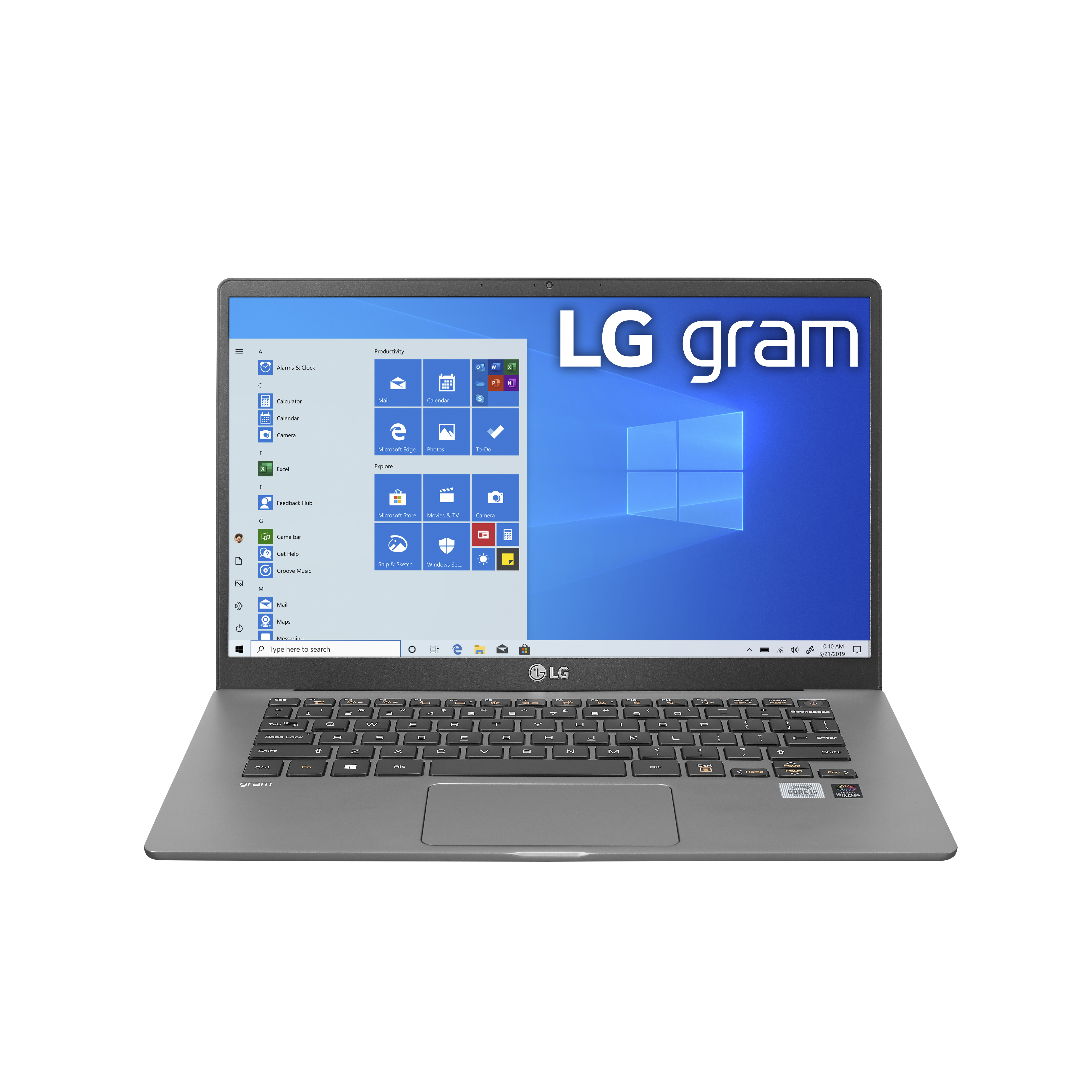 LG gram 14 inch Ultra-Lightweight Laptop with 10th Gen Intel Core Processor w/Intel Iris Plus - 14Z90N-U.AAS7U1 - image 1 of 13