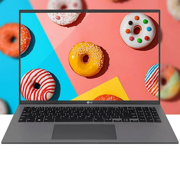 LG gram 15.6" Full HD Notebook Computer, Intel Evo Core i7-1260P 2.1GHz, 16GB RAM, 512GB SSD, Windows 11 Home, Charcoal Gray