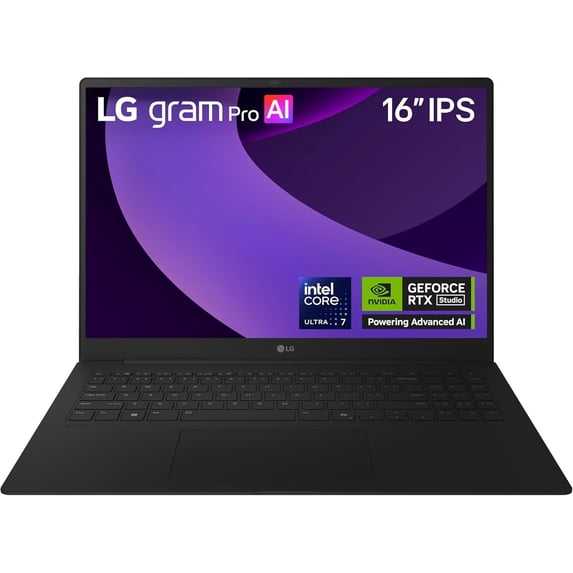 LG gram Pro 16-inch Lightweight Laptop Computer, Intel Evo Edition Powered by Intel Core Ultra7 255H Processor, NVIDIA RTX5050, Windows 11 Home, 32GB RAM, 2TB SSD, Black