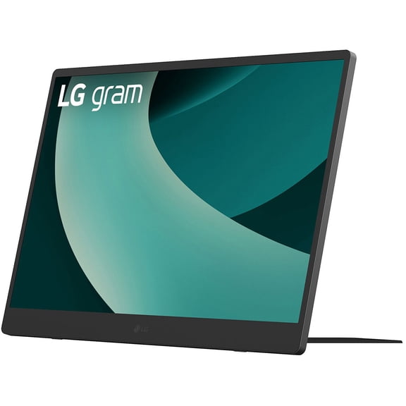 LG gram +view 17" 16:10 WQXGA Portable USB-C IPS LED Monitor, Titan Silver
