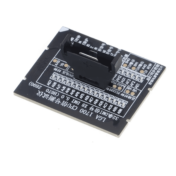 LGA1700 CPU Socket Tester 32x8 H670 Z690 Dummy Load Fake Load with LED Indicator for Motherboard Repair Tool,1 x Tester,Black