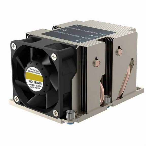 LGA3647-2U-R83 Cooler 240W for Lga 3647 Narrow Type Radiator 2u Heat Sink 4 Heat Pipe Side Blow Cooling Fan,1 * cpu Cooler