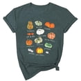 thumbnail image 1 of LGASWYX Fall Pumpkin Shirts Womens Casual Autumn Thanksgiving Graphic Tees Halloween Tops (Green,XXL), 1 of 3