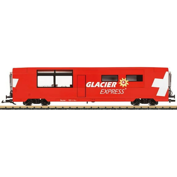LGB 33667 G Rhaetian Railroad RhB Glacier Express Diner - Ready to Run