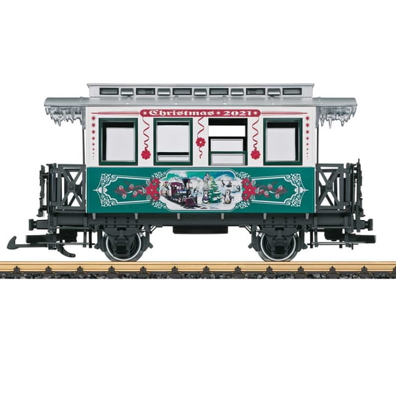LGB 36021 G Scale 2021 Christmas Car - G Scale Model Train Car