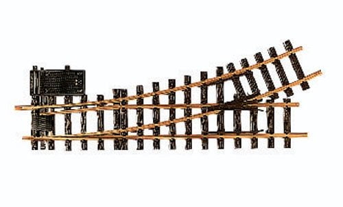 LGB G Scale Track System - R3 22.5-Degree Electric Turnout Diameter Left Hand