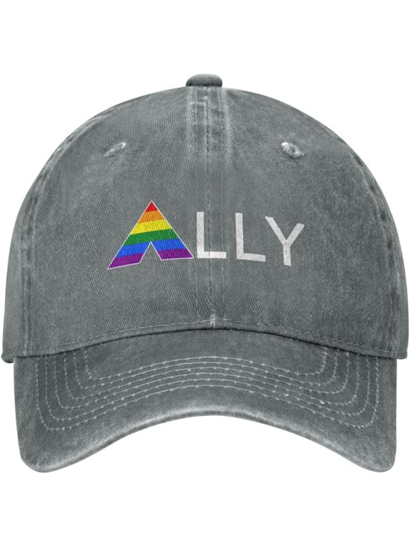 LGBT Ally Flag Pride LGBT Equality Gifts Cowboy Hat Mens Golf Baseball Cap Outdoor Cap Men Dad Hats Summer Hat Black
