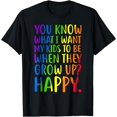 thumbnail image 1 of LGBT Awareness Parents Mom Dad Gay Pride Rainbow T-Shirt, 1 of 4