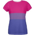 thumbnail image 1 of LGBT Bisexual Pride Flag All Over Womens T Shirt Multi X-LG, 1 of 2