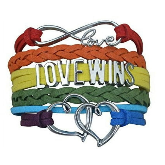 LGBT Bracelet, Love Wins Bracelet- Lesbian Pride Jewelry, Rainbow Pride Bracelet & Perfect Lesbian Gifts