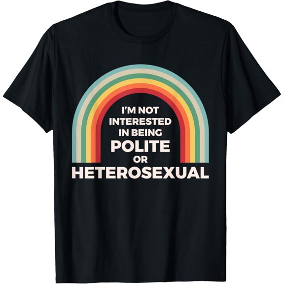 LGBT Couples Gift Not Heterosexual Valentines Funny Gift T-Shirt