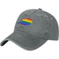 thumbnail image 1 of LGBT Flag Map of Austria Baseball Cap Women Men Hat Vintage Trucker Sun Hat Dad Cowboy Hats, 1 of 8