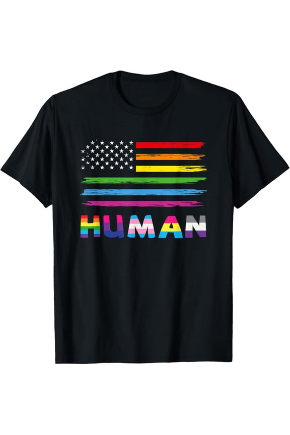 LGBT Flag Outfit For Pride Month Gay Pride Lesbian Trans T-Shirt