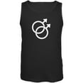 thumbnail image 1 of LGBT - Gay Pride Distressed Symbol Black Adult Tank Top - Small, 1 of 1