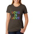 thumbnail image 1 of LGBT Gay Pride Love Is Love Womens Soft Heather T Shirt, 1 of 1