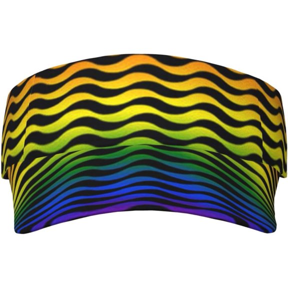 LGBT Gay Pride Rainbow Sport Sun Visor Hats LGBT Ball Caps Empty Top Baseball Sun Cap for Men Women