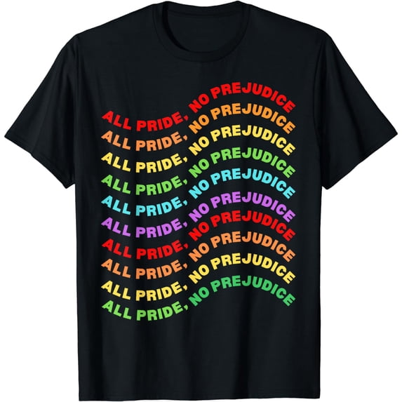 LGBT History Month All Pride No Prejudice Love Openly Gay T-Shirt