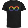 thumbnail image 1 of LGBT Infinity Rainbow Black Adult T-Shirt - Large, 1 of 1