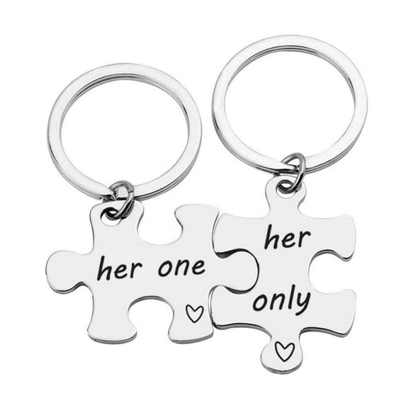 LGBT Lesbian Gifts for Girlfriend Birthday Christmas Gifts for Lesbian Couple Keychain for Hers and Hers Lesbian Gifts for Couples Women Her One Her Only Keychain
