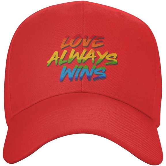 LGBT Love Always Wins Black Cowboy Hat Baseball Cap Men Women Classic Adjustable Plain Hat