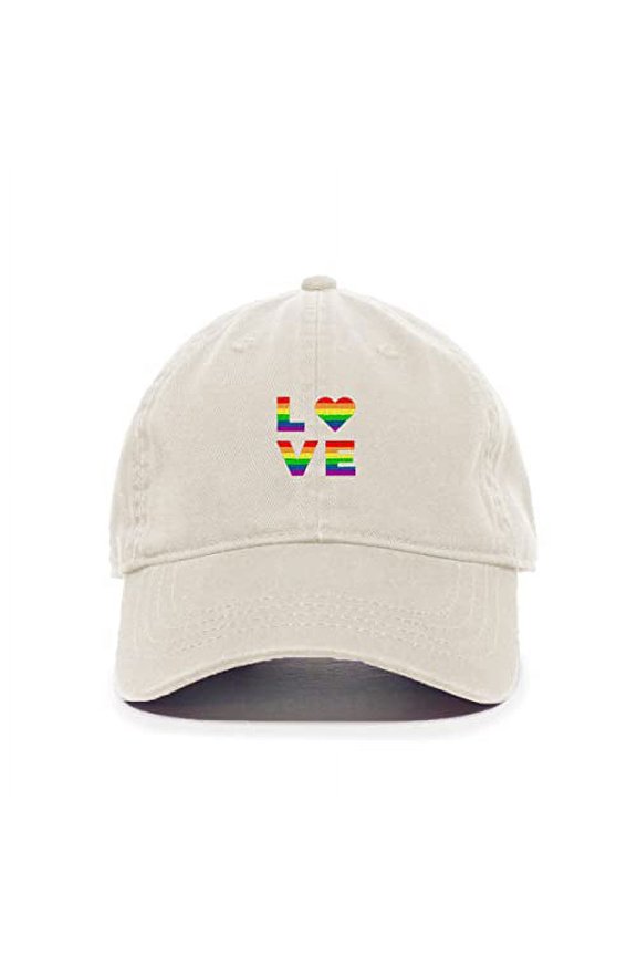 LGBT Love Baseball Cap Embroidered Cotton Adjustable Dad Hat