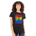 thumbnail image 1 of LGBT Love is Love Gay Pride Rainbow Women's T Shirt Ladies Tee Brisco Brands M, 1 of 5