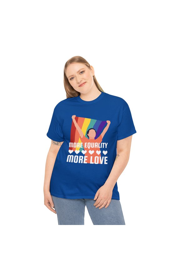 LGBT More Equality More Love Bisexual Transgender Queer Plus Size Tops for Women