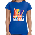 thumbnail image 1 of LGBT More Equality More Love Bisexual Transgender Queer Womens Shirts, 1 of 8