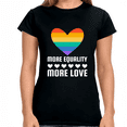 thumbnail image 1 of LGBT More Equality More Love LGBTQ Gay Lesbian Bisexual Women Tops, 1 of 8