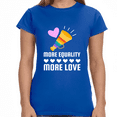 thumbnail image 1 of LGBT More Equality More Love LGBTQ Gay Lesbian Transgender Shirts for Women, 1 of 8