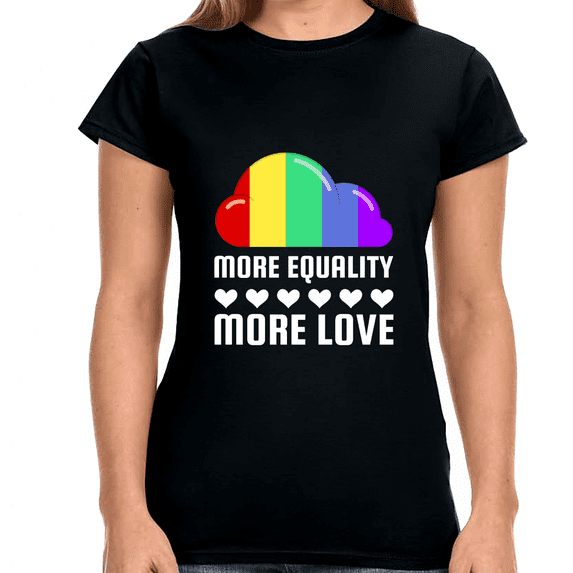 LGBT More Equality More Love LGBTQ Lesbian Gay Transgender Women Tops