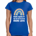 thumbnail image 1 of LGBT More Equality More Love T-Shirt LGBTQ Gay Lesbian LGBT Womens T Shirts, 1 of 8