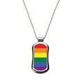 thumbnail image 1 of LGBT Pride Dog Tag Necklace, 1 of 1