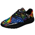 thumbnail image 1 of LGBT Pride Eagle We The People Means Everyone Shoes Sneakers for Women Men Black Size 9.5, 1 of 7