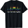 thumbnail image 1 of LGBT Pride Heartbeat Love Gets Better Together Gay Lesbian T-Shirt, 1 of 3