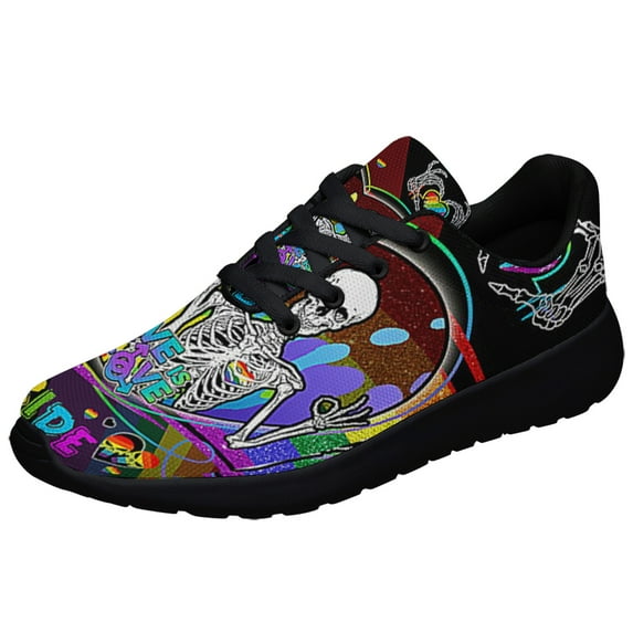 LGBT Pride Love Is Love Shoes Sneakers Black Size 10.5
