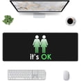 thumbnail image 1 of LGBT Pride is Ok Gaming Mouse Pad Pride Large Mouse Pad (31.5x11.8 Inch) Non-Slip Rubber Base Large Desk Mat Desk Protector for Home Office Gaming Work, 1 of 6