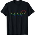 thumbnail image 1 of LGBT Pride Rainbow Heartbeat Gay Pride Month Awareness Gift T-Shirt, 1 of 4