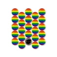 thumbnail image 1 of LGBT Pride Rainbow Pinback Buttons - 1 Inch Size - 25 Pack, 1 of 2