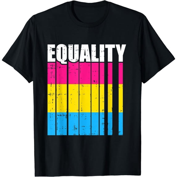 LGBT-Q Equality Pansexual LGBT-Q Ally Rainbow Flag T-Shirt