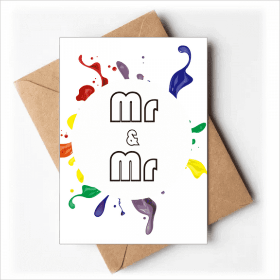 LGBT Rainbow Flag Mr & Mr Greeting Cards You are Invited Invitations