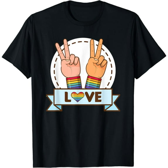 LGBT Say Hi Cute Heart For Valentine's Day 2024 T-Shirt