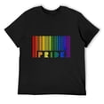thumbnail image 1 of LGBT Shirts Series Rainbow Barcode LGBTQ Pride T-Shirt Black 3X-Large, 1 of 5