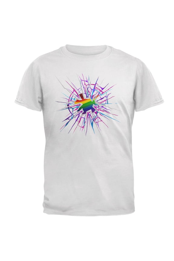 LGBT Trans Breaking Through Barriers Mens T Shirt White 2XL