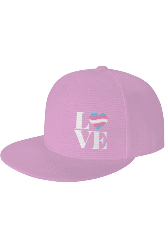 LGBT Trans 'Love' Gender Gift for Transgender Pride Baseball Cap Men Trucker Hat Women Dad Hat Ponytail Hat Black