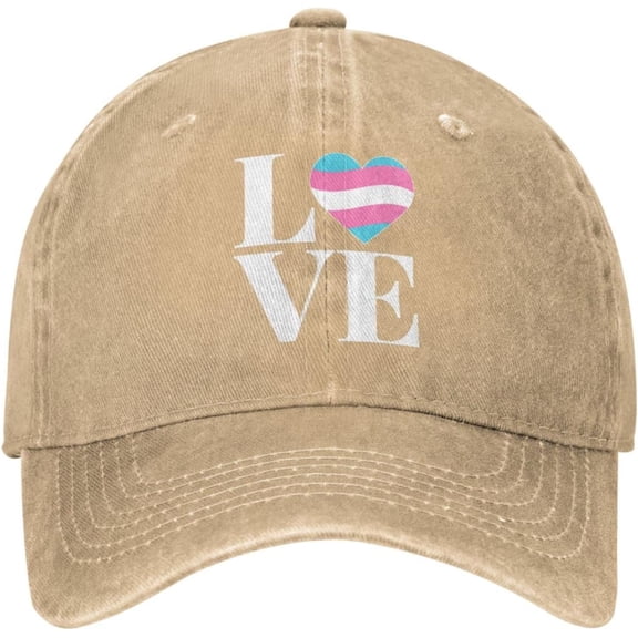 LGBT Trans 'Love' Gender Gift for Transgender Pride Gift Cowboy Hat Unisex Classic Men Baseball Cap Snap Back Dad-Hat