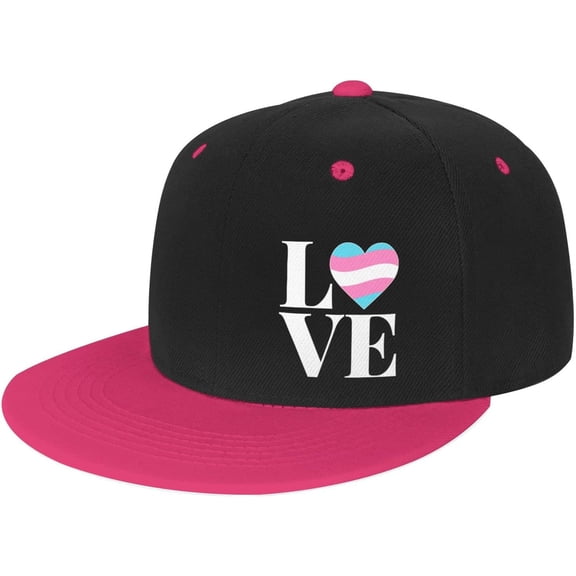LGBT Trans 'Love' Gender Gift for Transgender Pride Trucker Hat Baseball Cap Men Women Cowboy hat Golf Dad Cap White